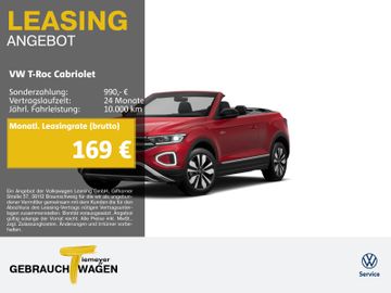 Volkswagen Leasingangebot: Volkswagen T-Roc Cabriolet 1.0 TSI GOAL NAVI RÜCKFAHRKAMERA
