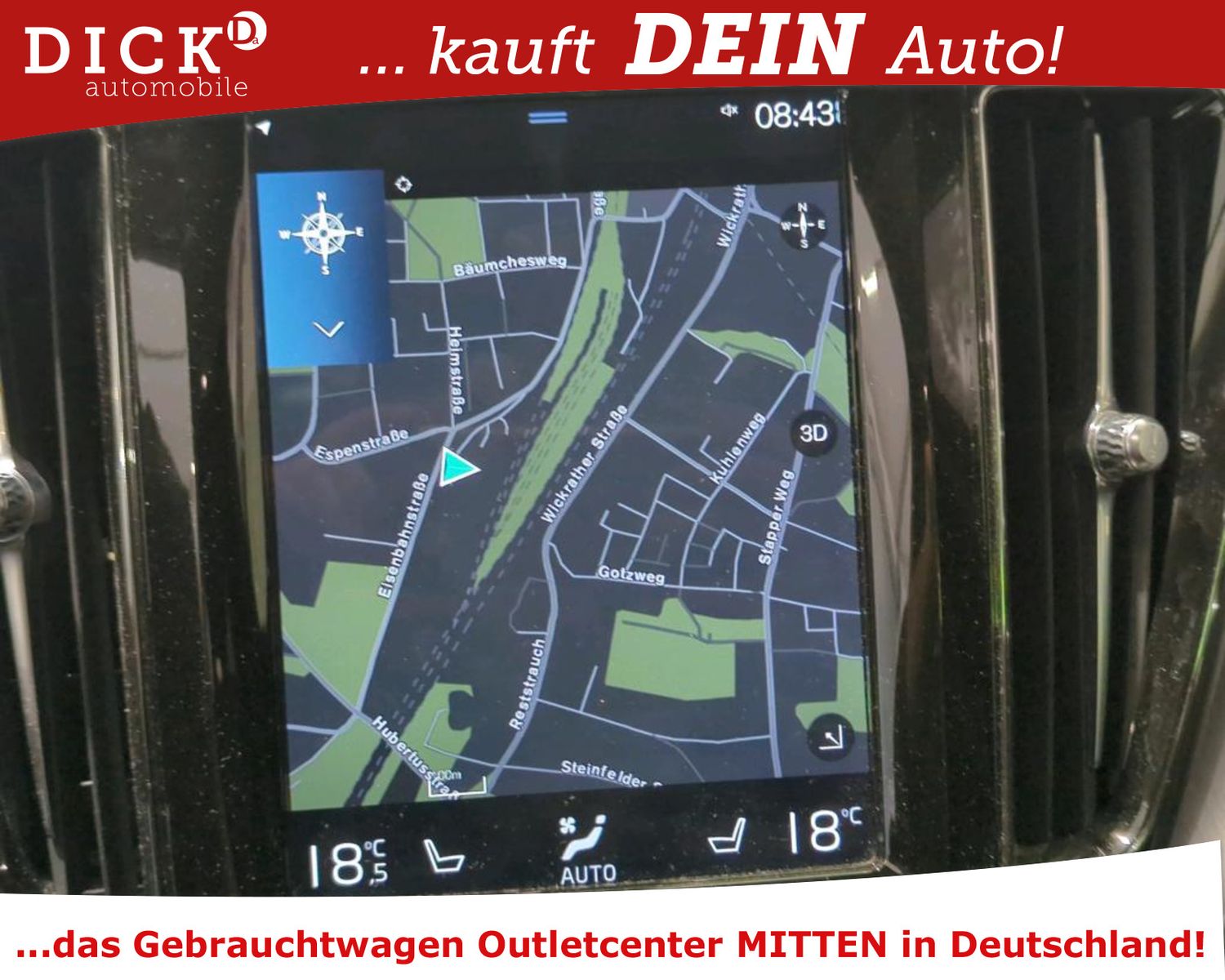 Fahrzeugabbildung Volvo XC60 D4 Aut. LED/ACC/HUD/PANO/SHZ/360°/8Fa