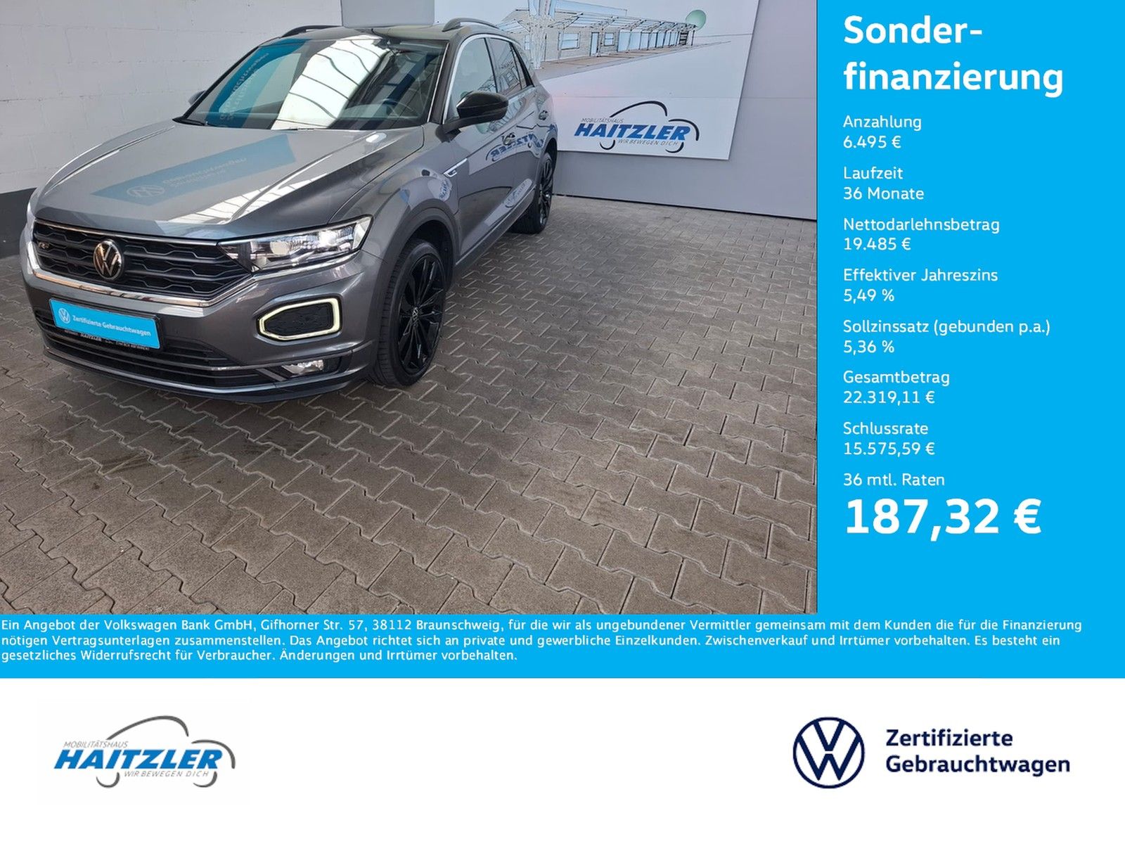 Fahrzeugabbildung Volkswagen T-Roc R-Line 2.0 TSI DSG 4Motion +ACC +DCC +LED
