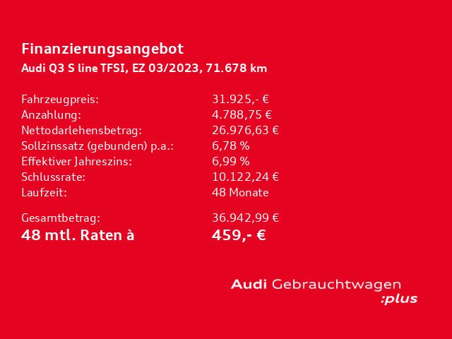 Audi Q3 45 TFSIe S line HYBRID+AHK+Matrix+PDC+SitzH+M foto 20