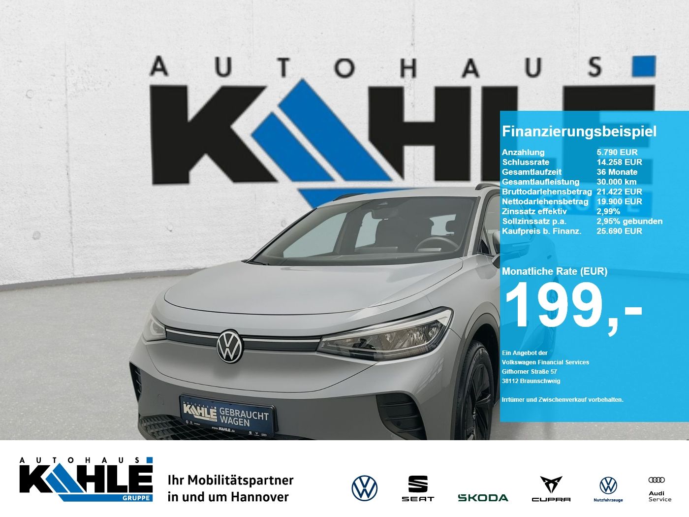 Volkswagen ID.4 Pure 52kwh ACC EPH MFL LED DAB+ Car2X 125KW