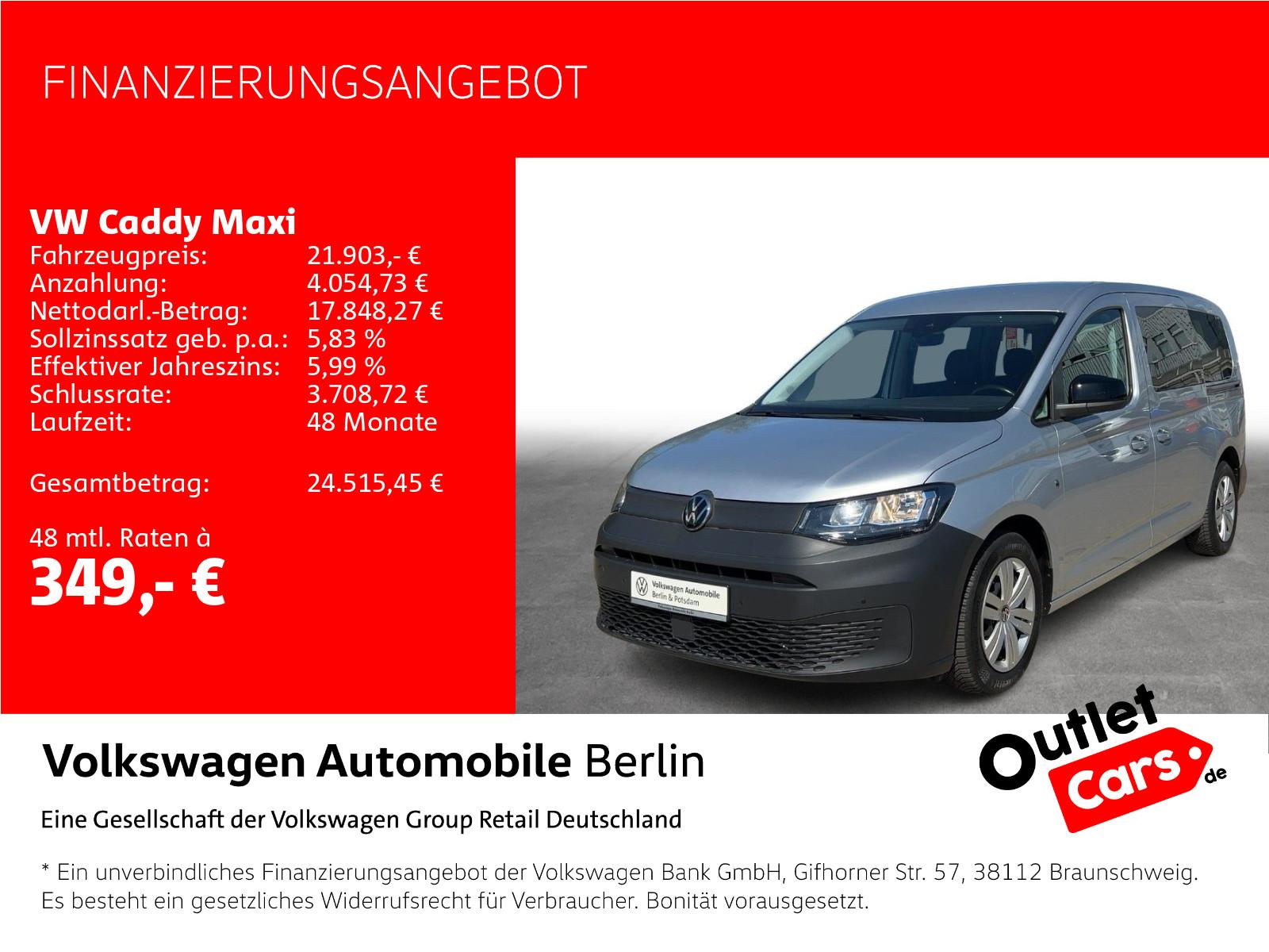 Volkswagen Caddy 2.0 TDI Radio Klima Navi SHZ ACC PDC