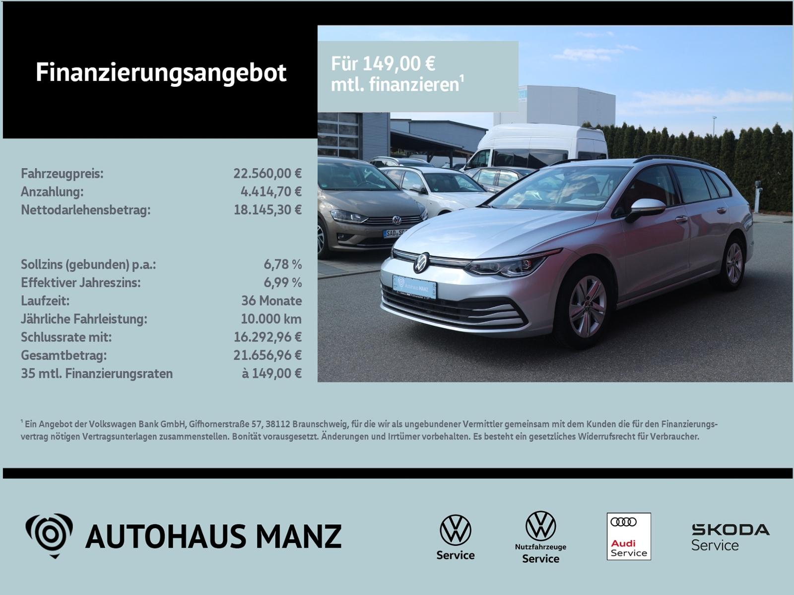 Volkswagen Golf VIII Variant 1.5 eTSI Life DSG KLIMA LED NA