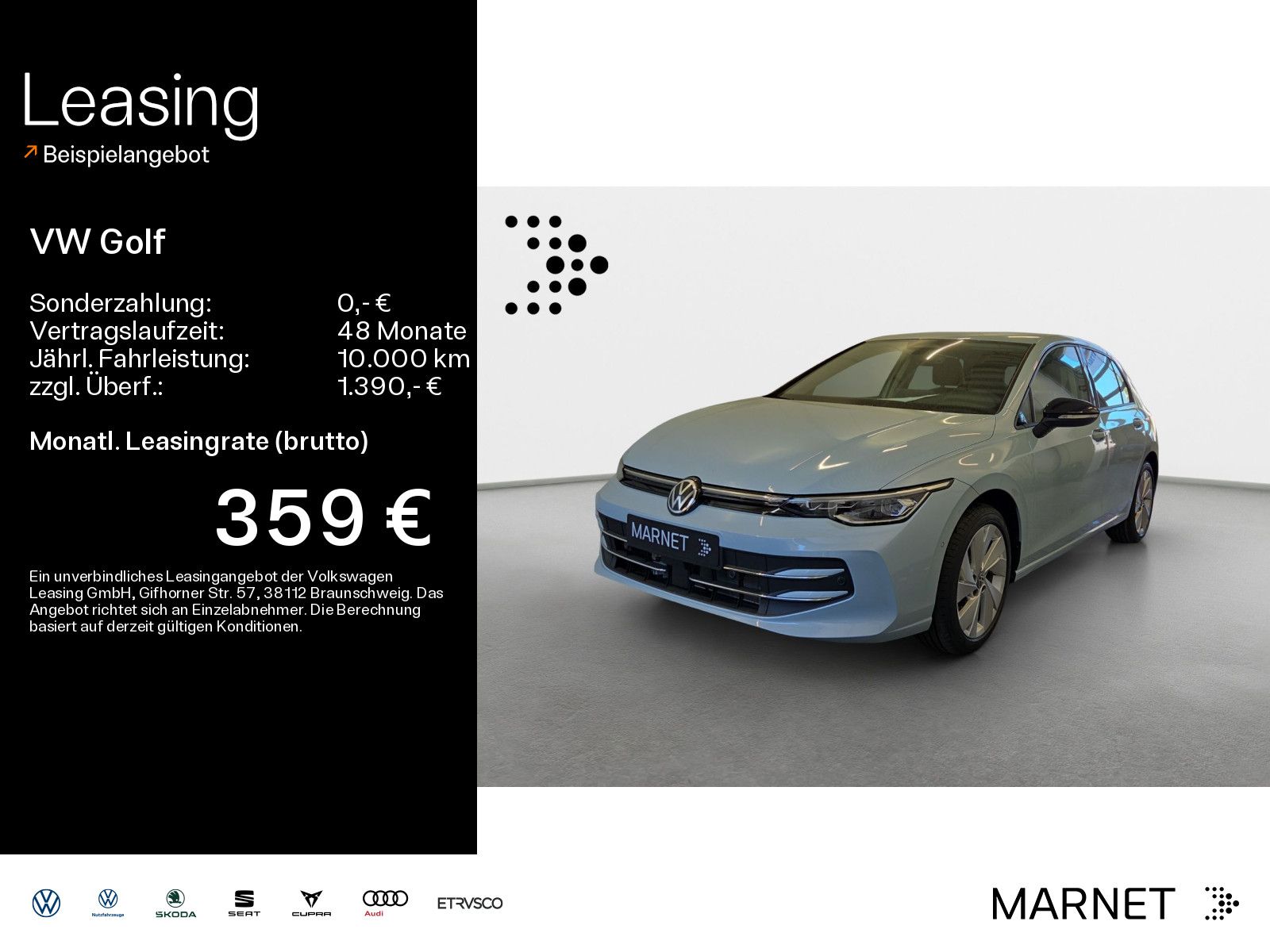 Volkswagen Golf Life 1,5 l eTSI OPF 110 kW (150 PS) 7-Gang-