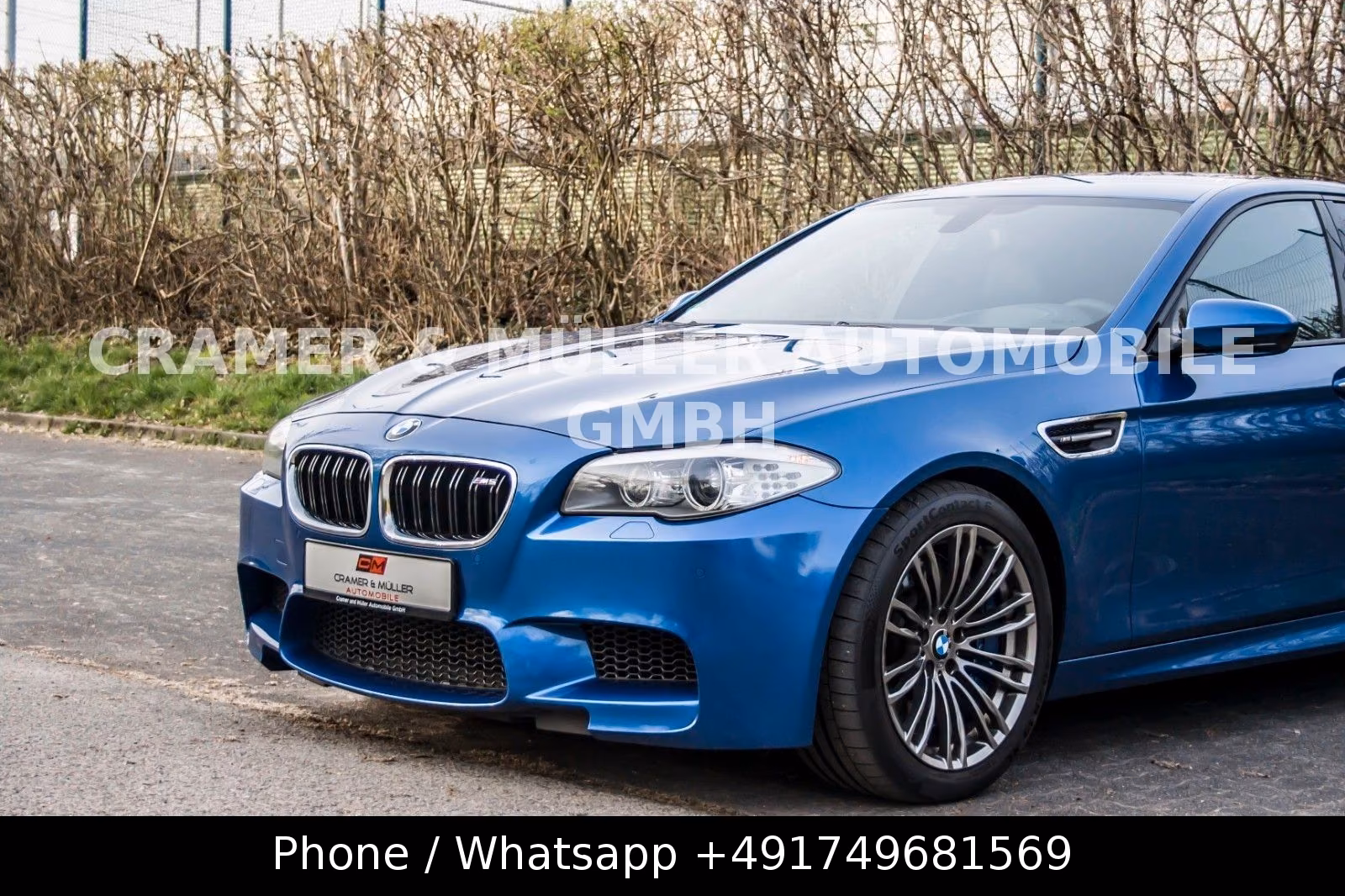 BMW M5 F10 V8 4.4 Biturbo 560 ch DKG / 164 000 km / Bleu Monte Carlo / HUD / Cuir Merino