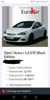 Opel Astra J GTC - Opel GT Gebrauchtwagen