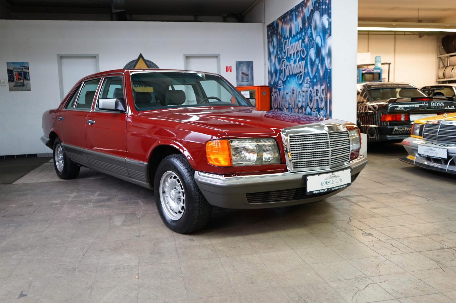 Mercedes-Benz W126 500SEL 2. Hand in schöner Farbkombination