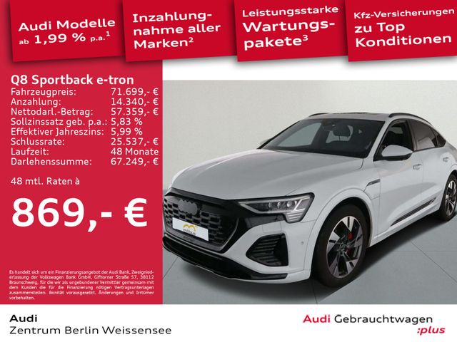 Audi Q8 Sportback e-tron 55*QU*S-LINE*MATRIX*PANO*AHK