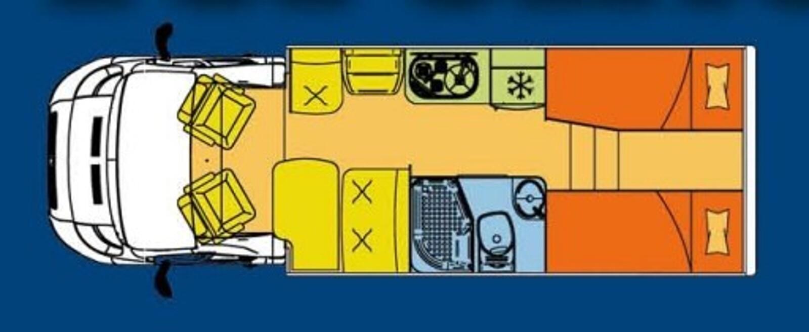 Miller Toronto 695 Navi Markise Solar SAT 2xTV 1. Hand