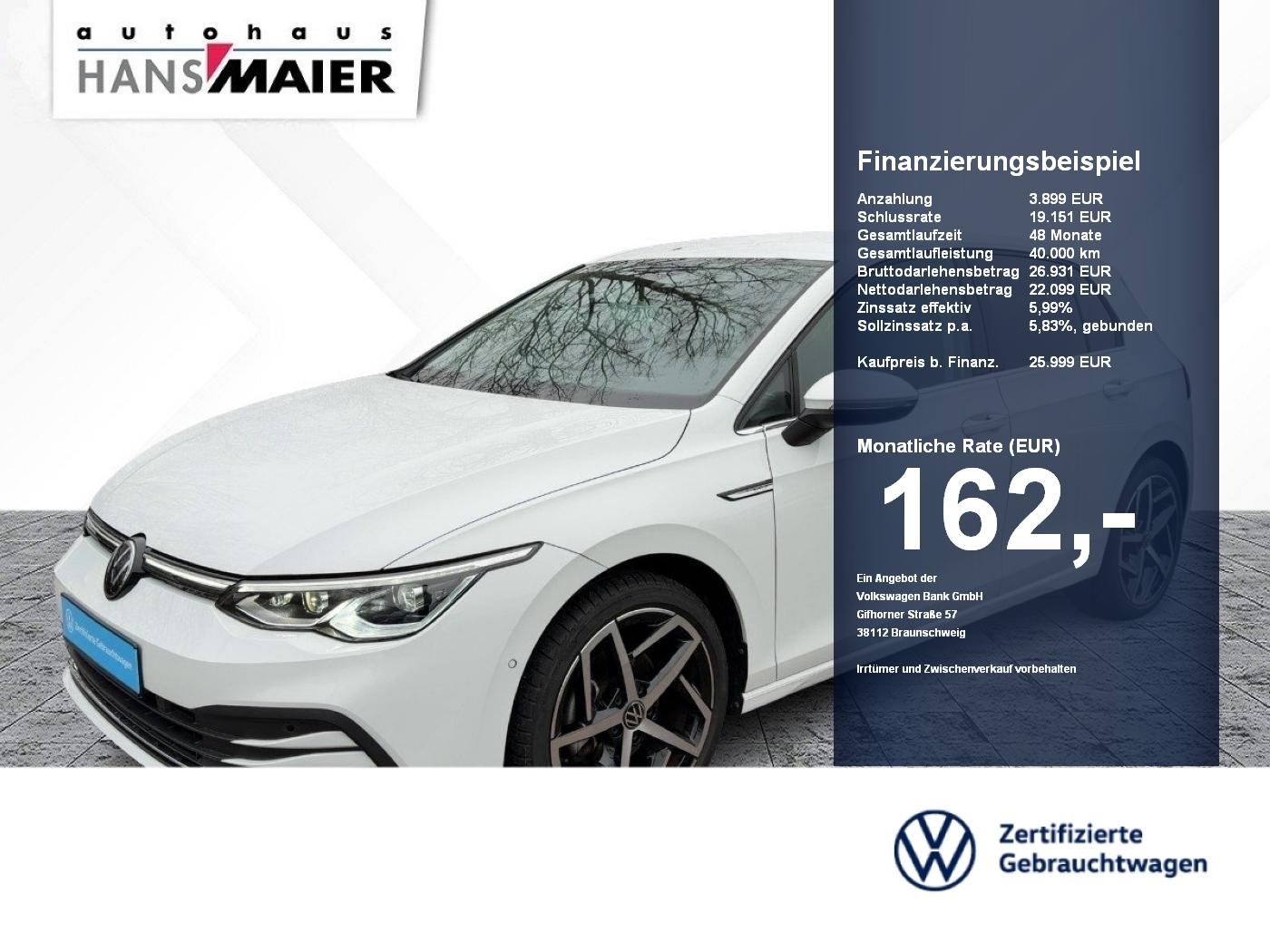 Volkswagen Golf Style eTSI DSG AHK Navi ACC HuD Matrix Kam