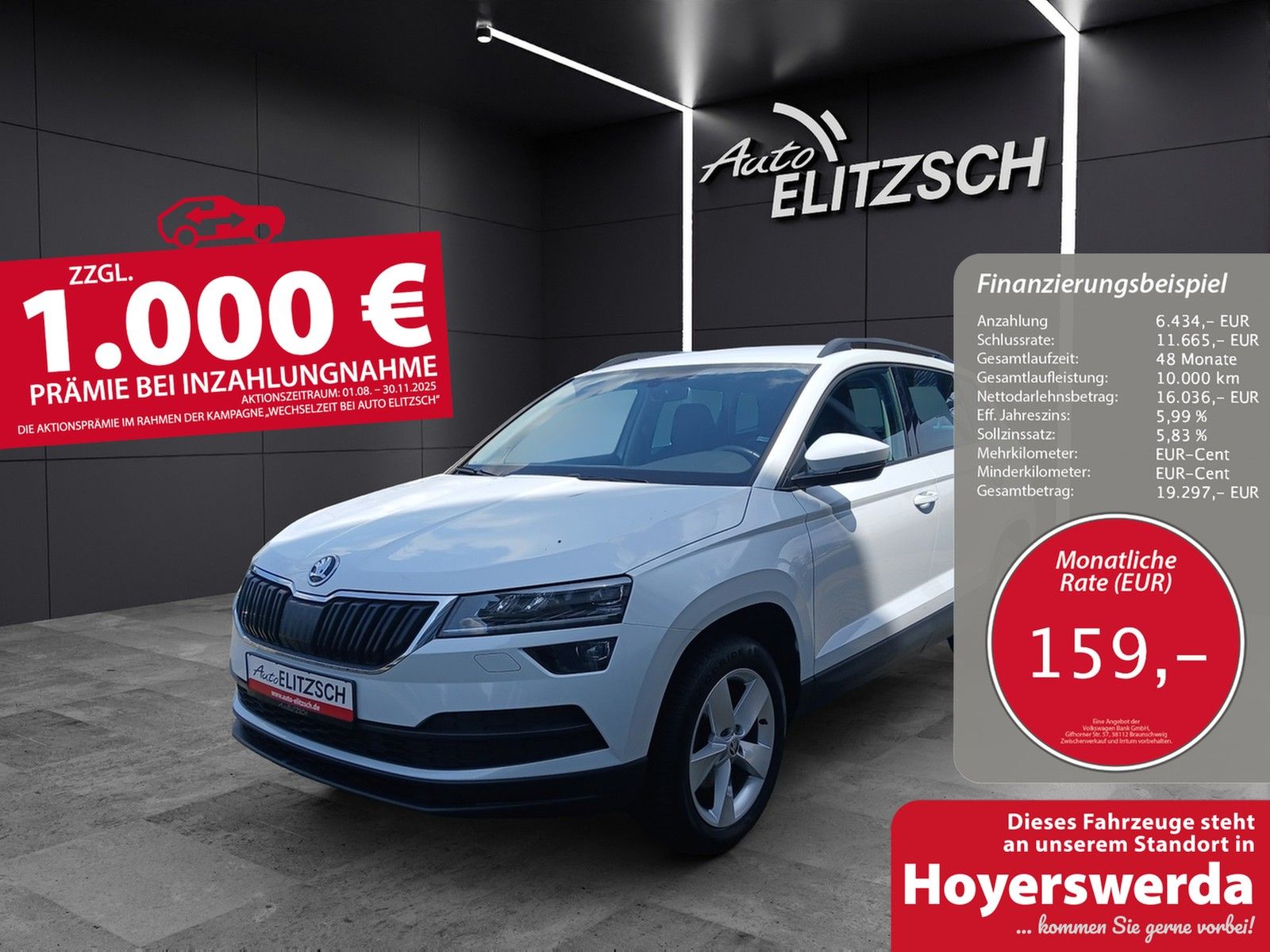 Fahrzeugabbildung SKODA Karoq TSI Ambition  DSG LED Navi GRA PDC SH LM
