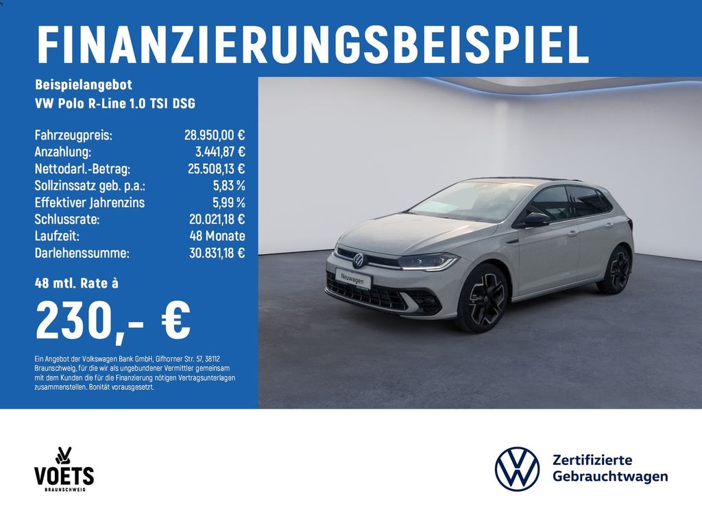 Polo R-Line 1.0 TSI DSG IQ.LIGHT+KEYLESS+NAVI