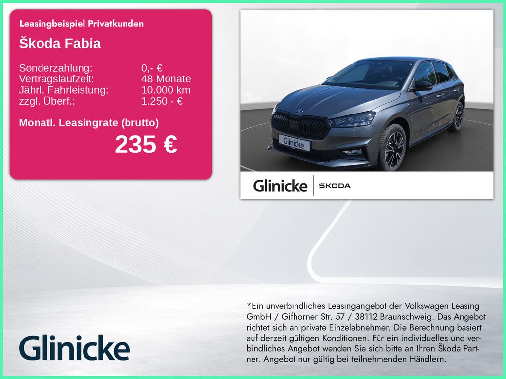 Fabia 1.0 TSI Monte Carlo RFK SHZ PDC