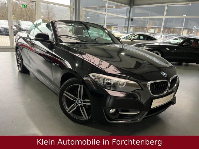 BMW 218i Cabrio Sport Line Aut Leder Nav PDC SHZ 2HD