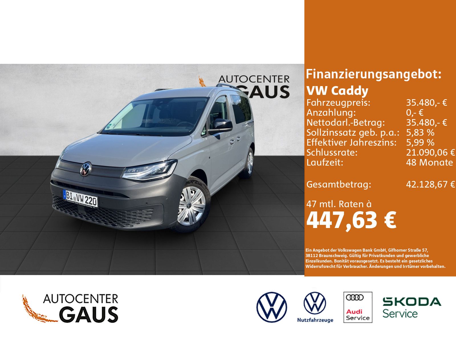 Caddy 5-Sitzer 1,5 l 85 kW TSI EU6 Front antrieb