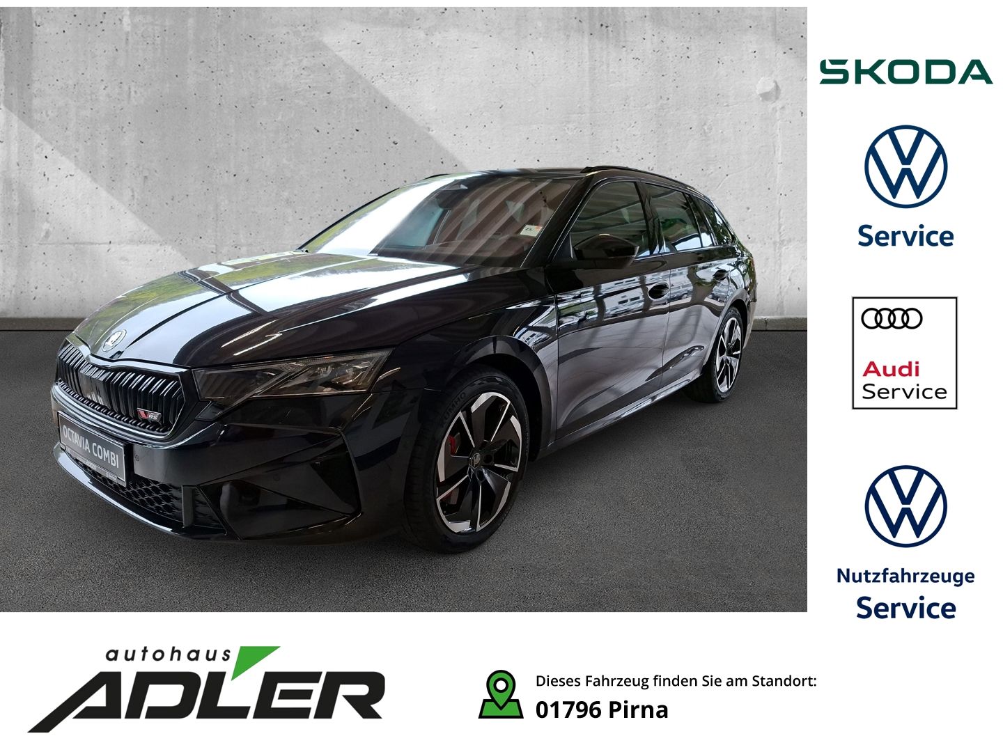 Skoda Octavia Combi 2.0 TSI 195 kW RS AHK-klappbar Nav