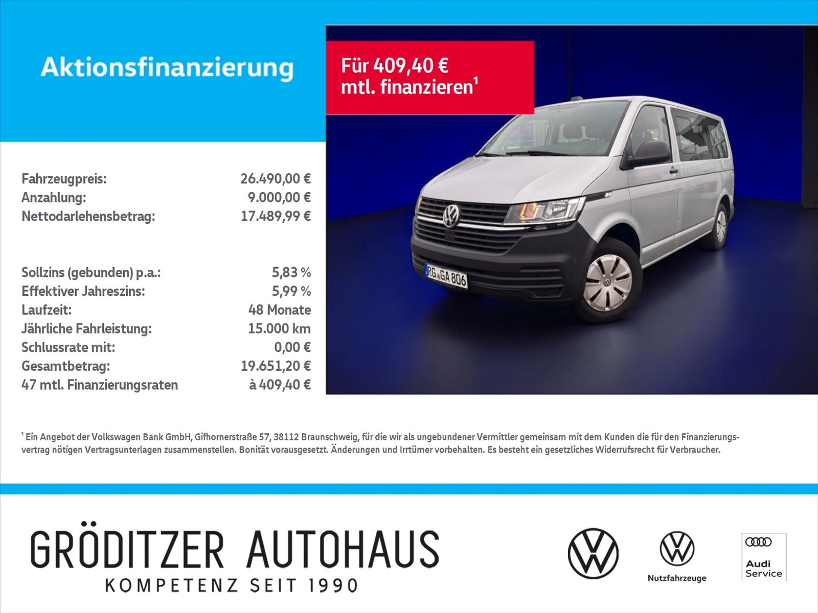 Volkswagen T6 Kombi T6.1 Kombi APP|Klima|9-Sitze