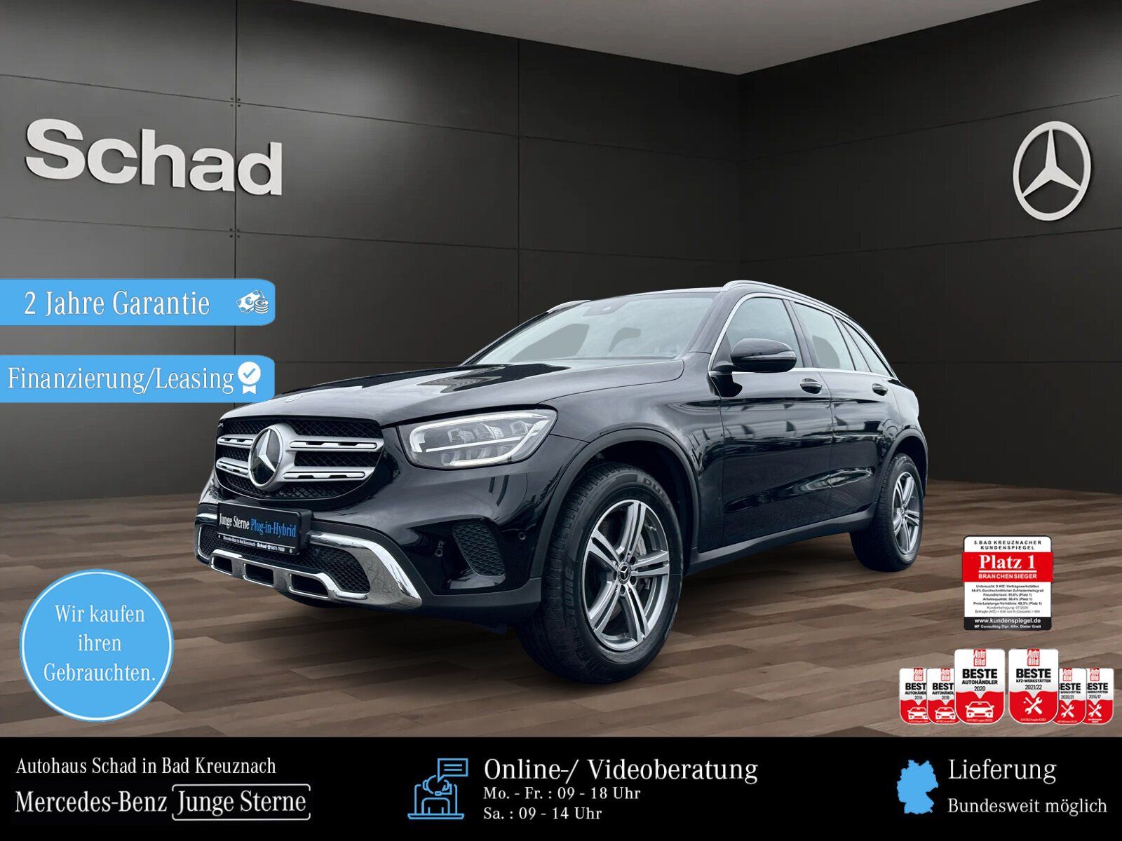 Mercedes-Benz GLC 300 e 4MATIC MBUX+LED+KAMERA+CARPLAY+ASSIST+