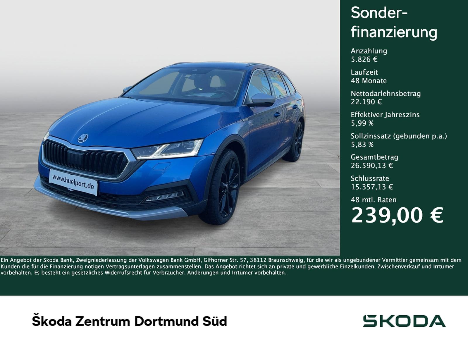 Skoda Octavia Combi 2.0 SCOUT 4X4 AHK ACC LM18 MATRIX