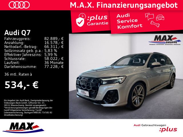 Audi Q7 55 TFSIe QU S-LINE MATRIX+PANO+360°+HUD+AHK+