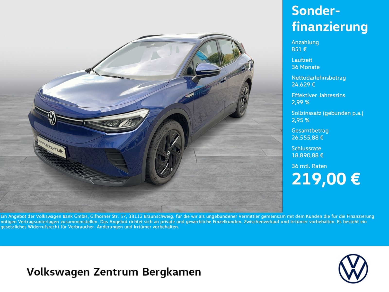 Volkswagen ID.4 Pure Performance ACC LM19 NAVI CARPLAY