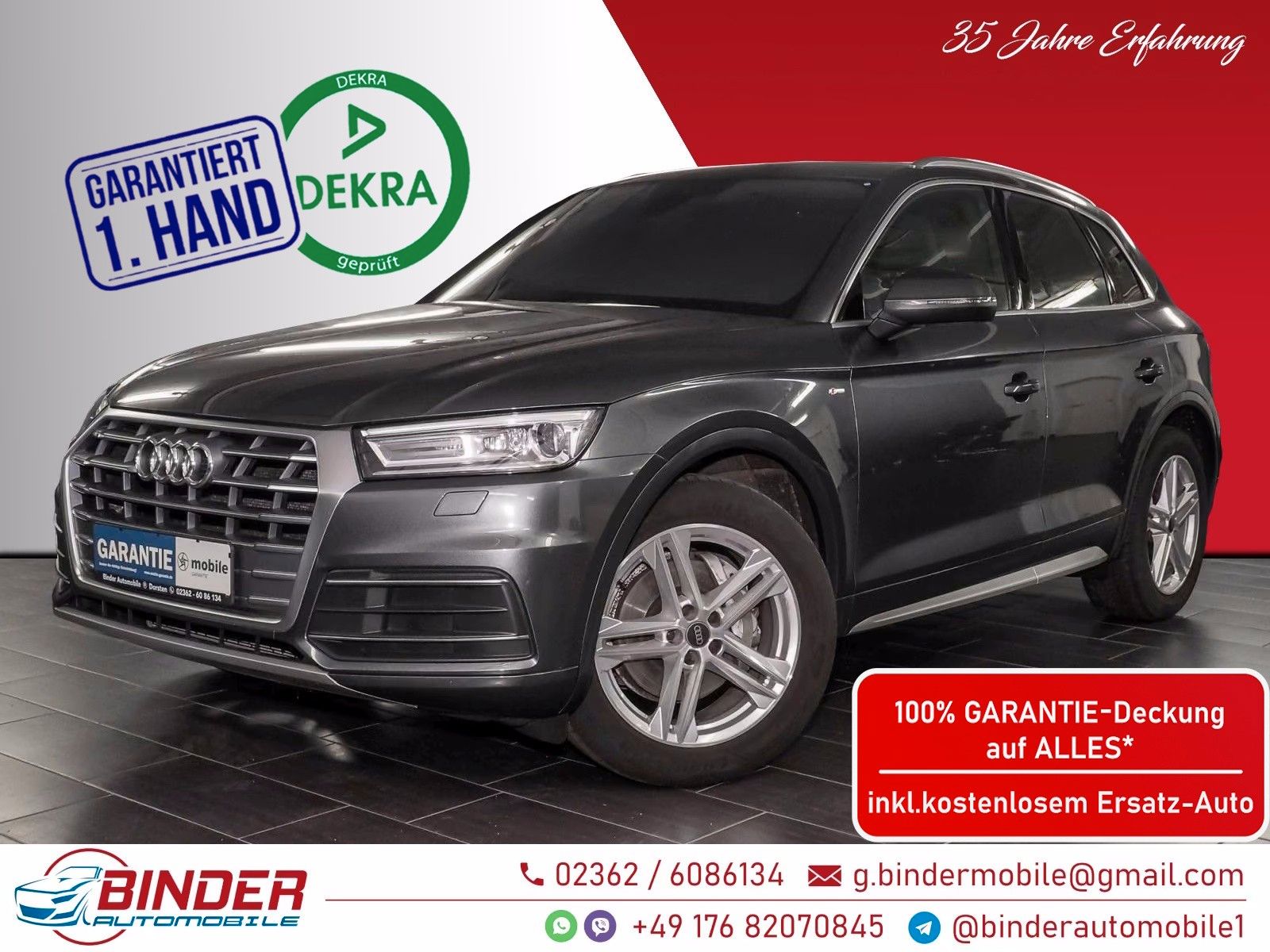Audi Q5 35 SPORT*S-LINE*SORGLOS-PAKET*GARANTIE*DEKRA*
