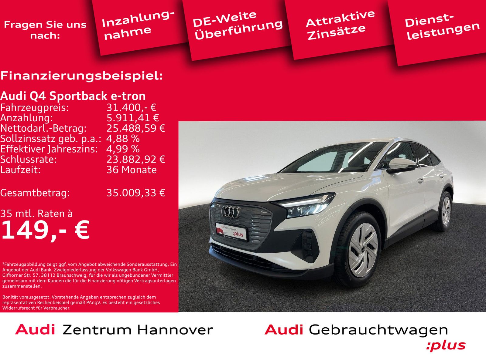Audi Q4 Sportback e-tron 40 LED Kamera virtual ACC Na