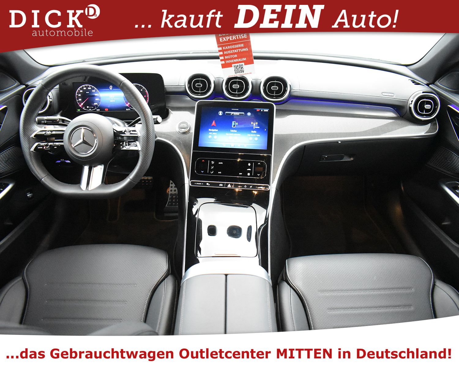 MERCEDES-BENZ C200d 9G 2X AMG Line NIGHT+KAM+LED+NAV+VIRTU+SHZ - Image 11