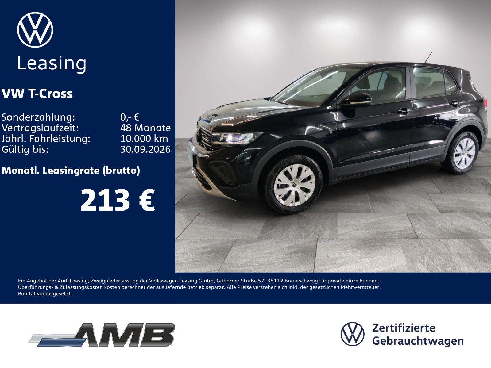 VW T-Cross 1.0 TSI LED/digi.C/Sitzhzg/bis08.2030Gar