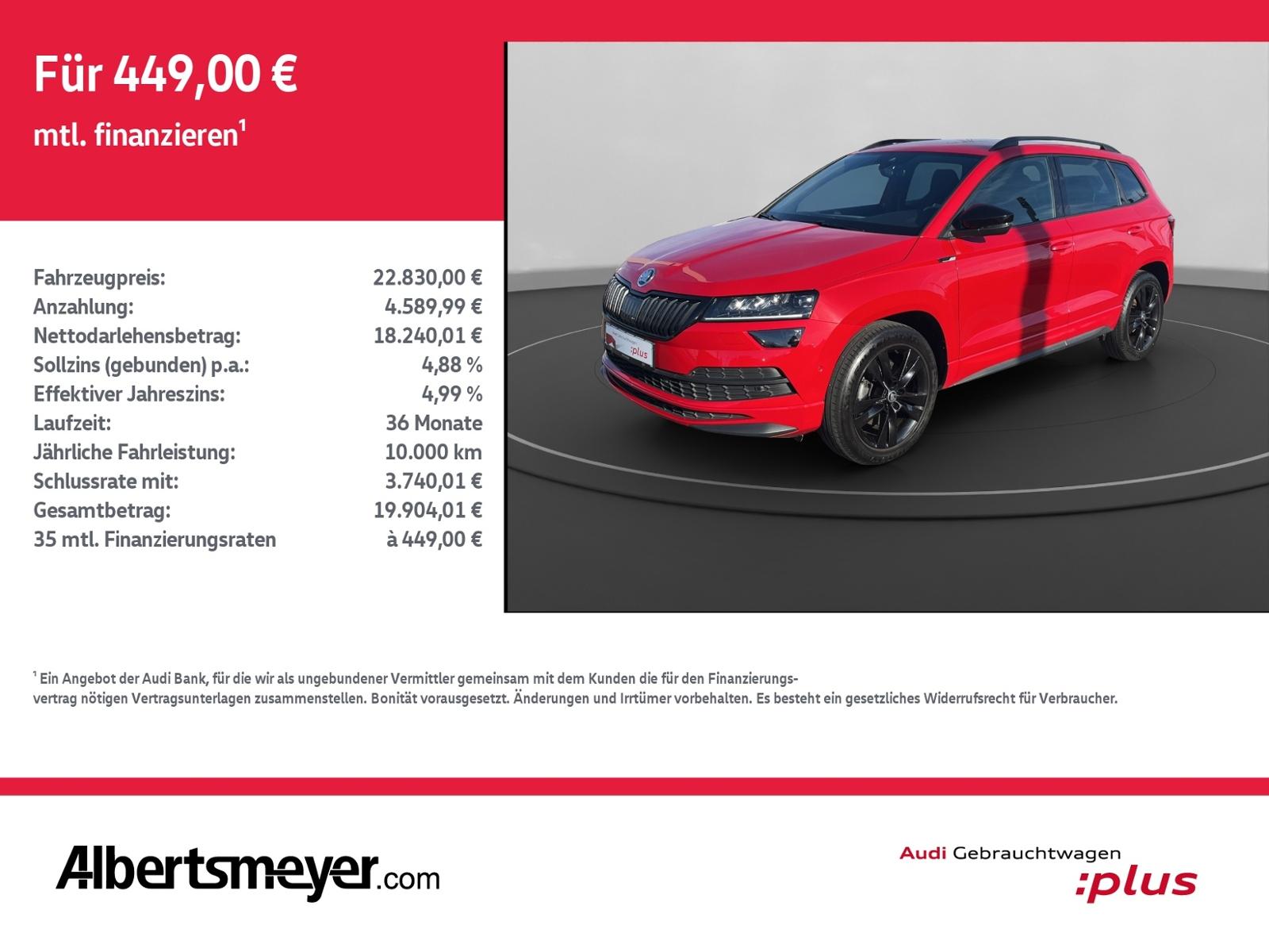 Skoda Karoq 2.0 TSI SPORTLINE+ACC+LED+PDC