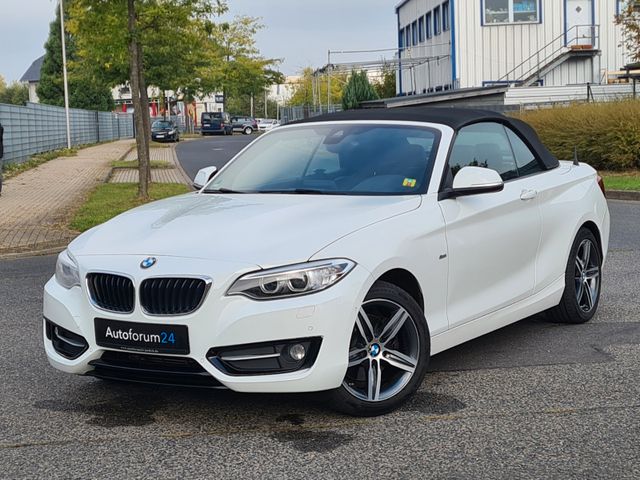 BMW 2 Cabrio 220 i Sport Line*Navi*PDC*Vollleder*