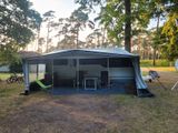 Hobby Premium 560 UL mit Mover,Sat,TV,Markise,Vorzelt  - Wohnwagen Mover mit