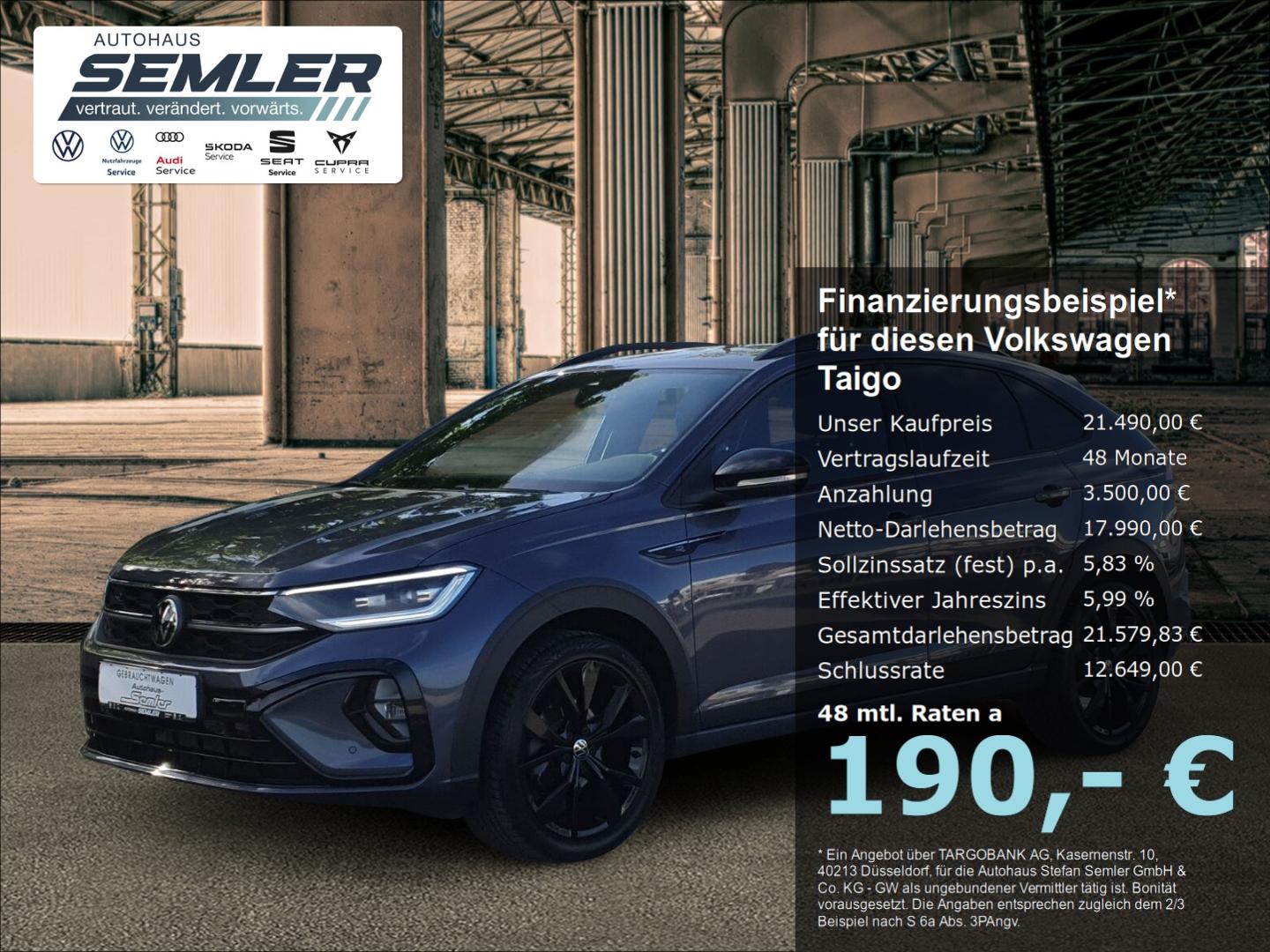 Volkswagen Taigo R-Line 1.0 TSI DSG ACC MATRIX R-KAM NAV SH