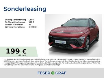 Hyundai Leasingangebot: Hyundai Kona N-LINE HEV GLASDACH NAVI LED CAM SHZ LHZ