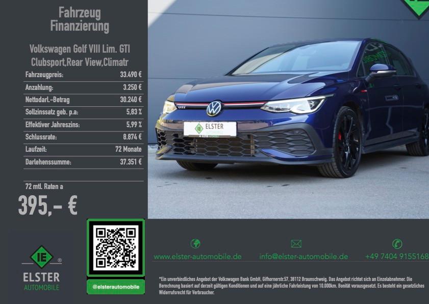 Volkswagen Golf VIII Lim. GTI Clubsport,Rear View,Climatr,