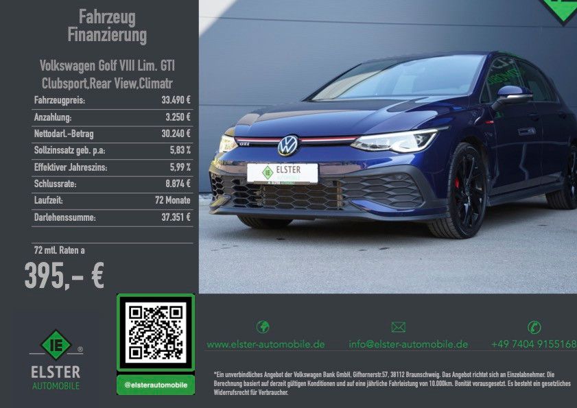 Volkswagen Golf VIII Lim. GTI Clubsport Rear View Climatr foto 1