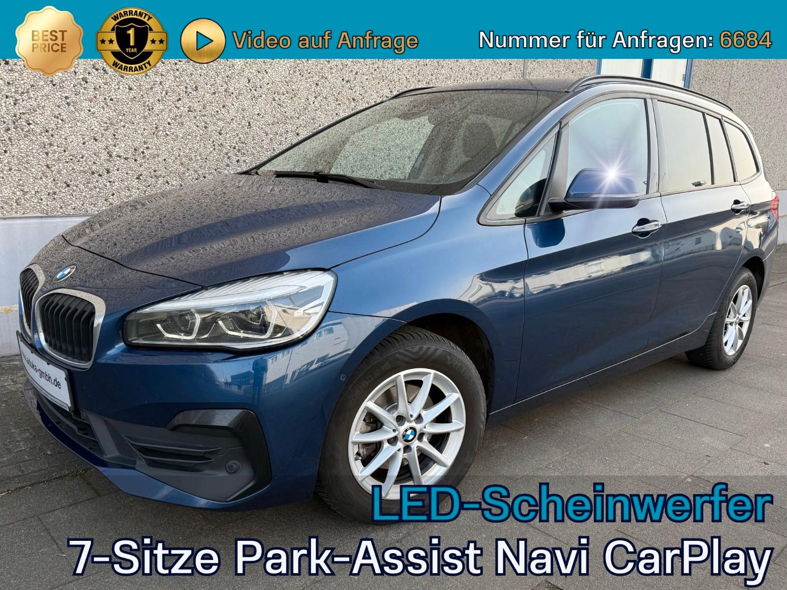 BMW 216 Gran Tourer 7-Sitze LED AHK Leder CarPlay