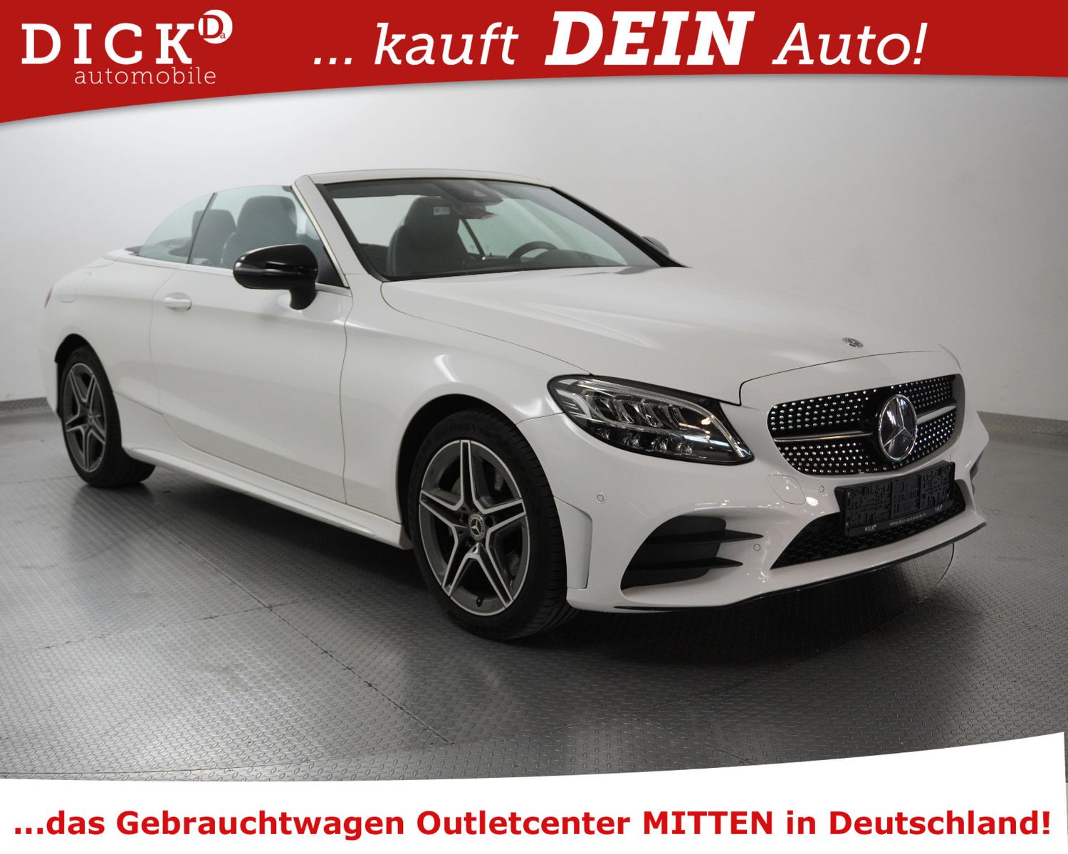 Fahrzeugabbildung Mercedes-Benz C 180 Cabrio 9G 2X AMG AIRSC+KAM+LED+ACC+NAV+SHZ