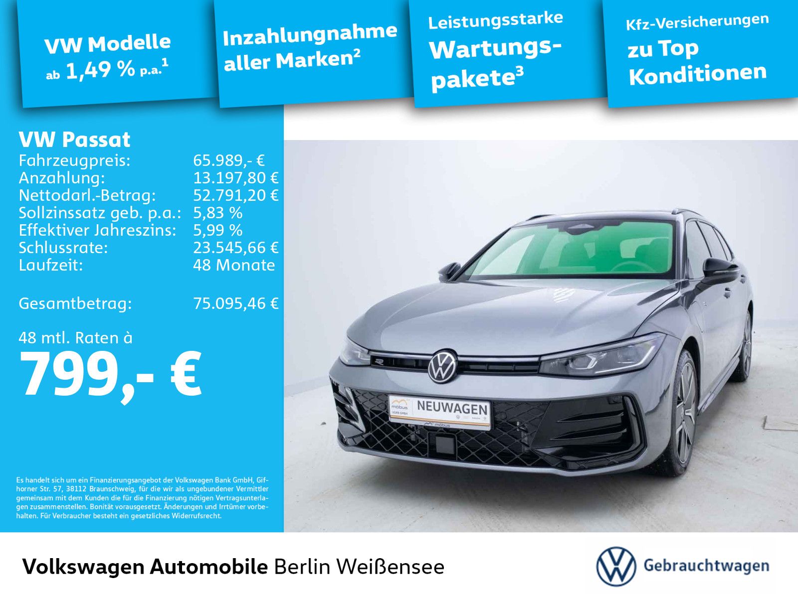 Volkswagen Passat 1.5 eHybrid R-Line DSG*PANO*AHK*NAV*HUD*A imagem 2