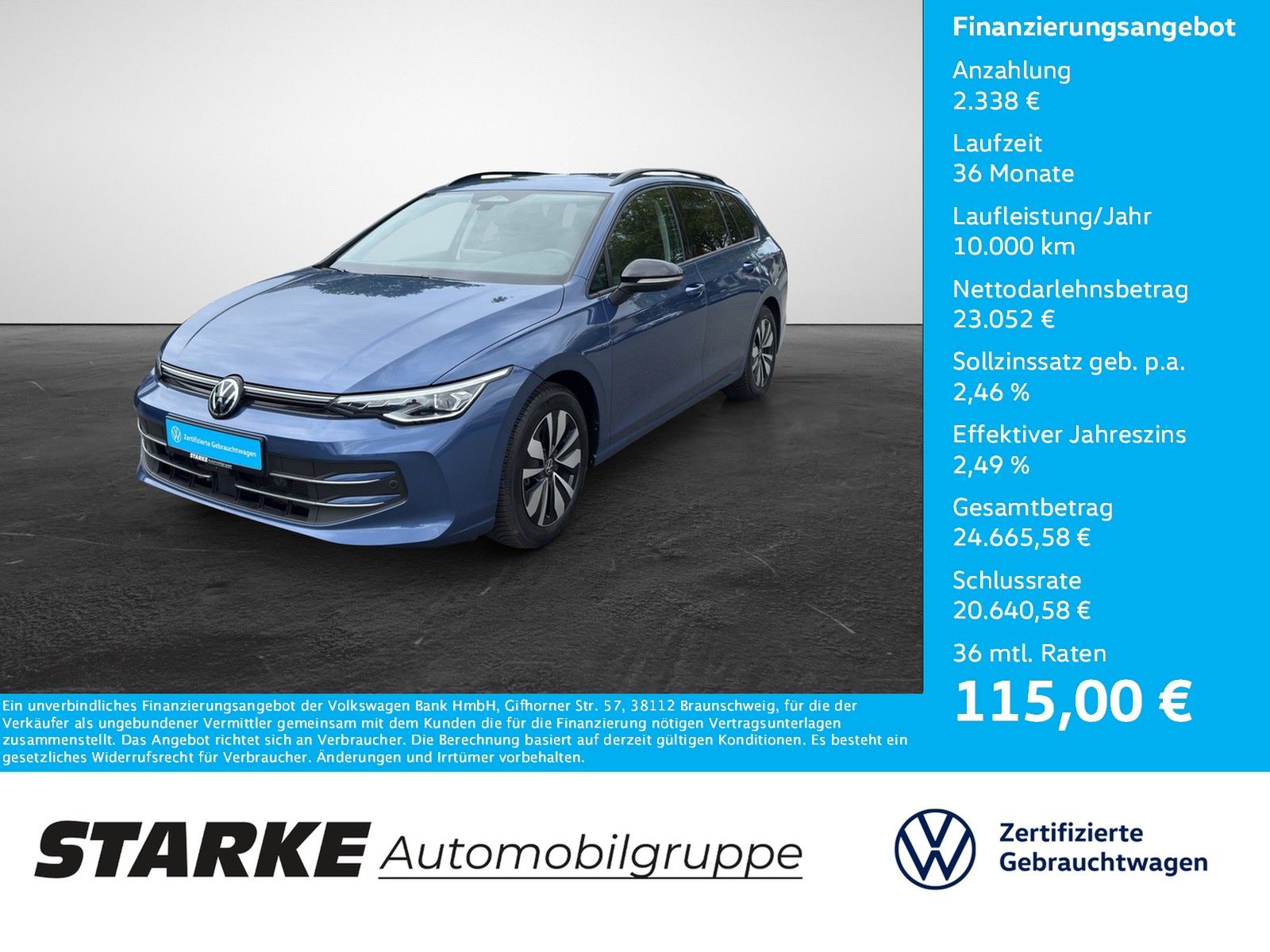 Volkswagen Golf Variant 2.0 TDI DSG Goal  AHK Navi LED Kame