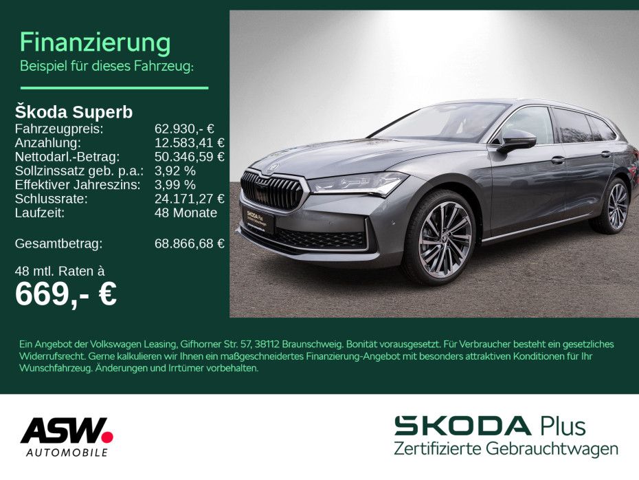 Skoda Superb Combi L&K 2.0TDI DSG 360° PANO Stdhzg AHK