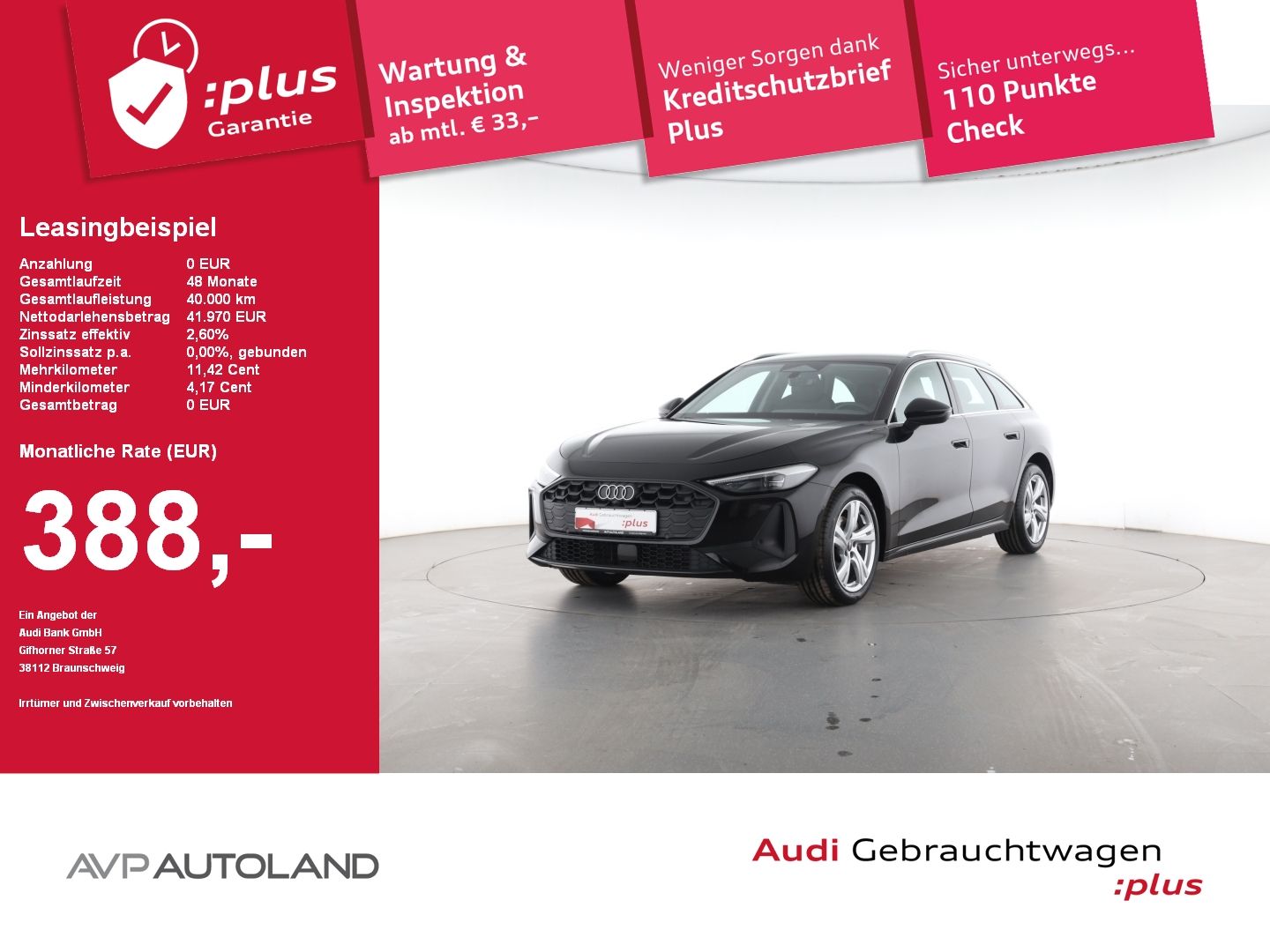 Audi A5 Avant TFSI S tronic | Soundsystem | inkl. WKR