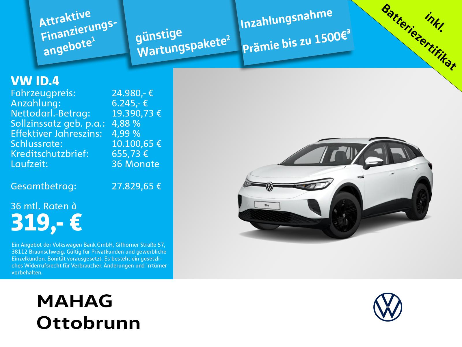 Volkswagen ID.4 Pro Performance 150 kW  CCS LED Navi ParkPi