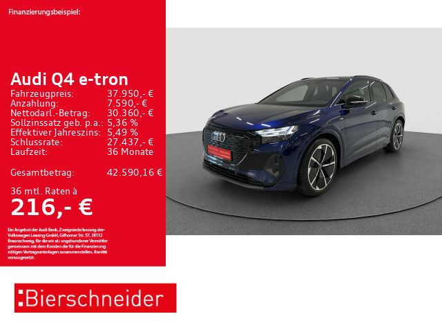 Audi Q4 50 e-tron qu 2x S-Line Black AHK MATRIX CAM A