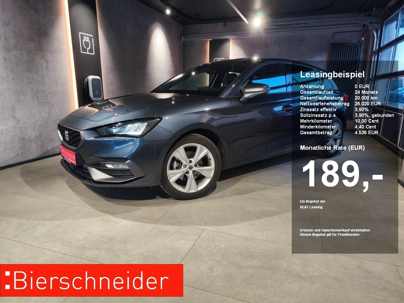 Seat Leon 1.5 eTSI DSG FR ab 189.- 990.- Anzahlung AL