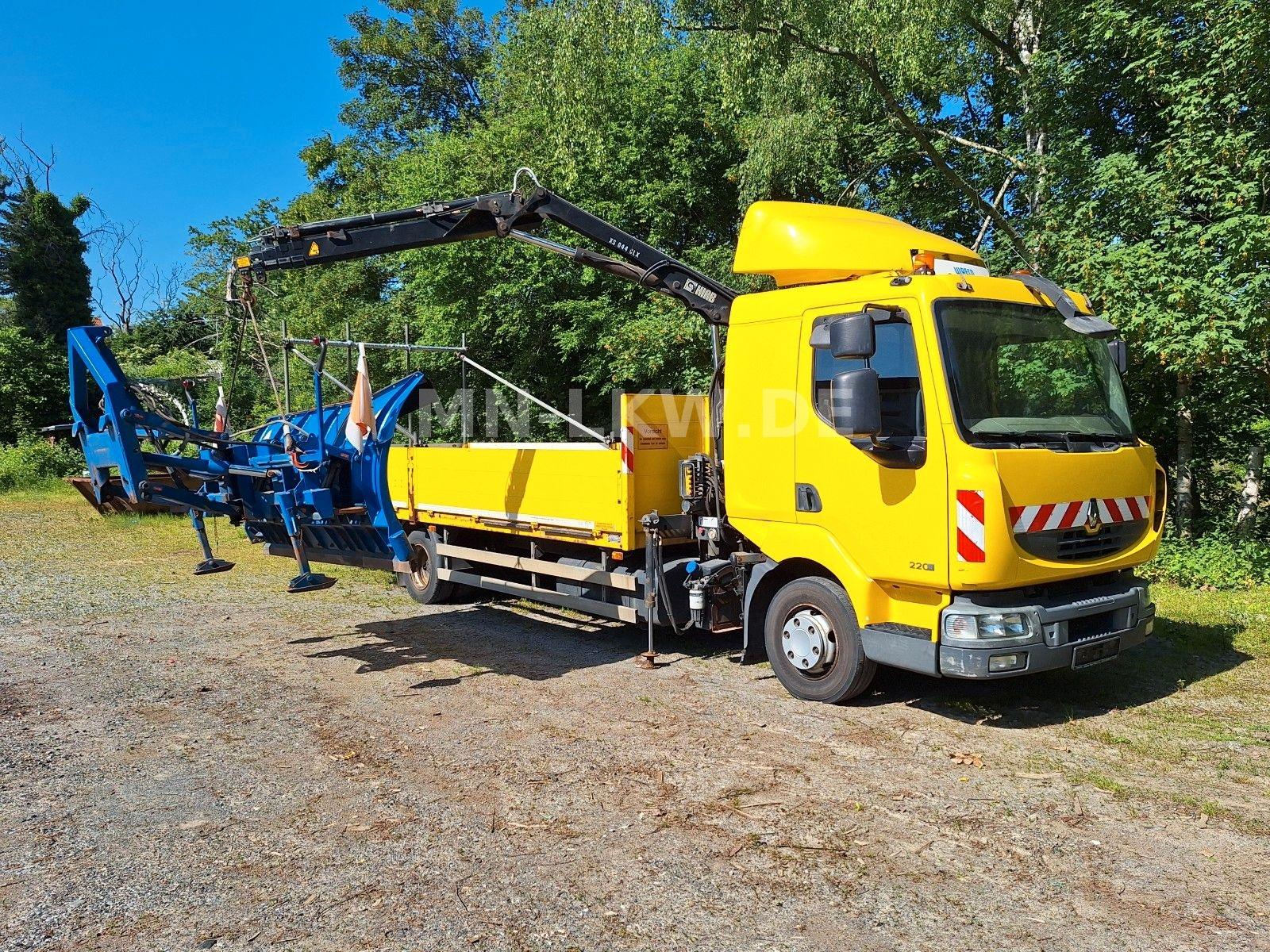 Renault MIDLUM 220 DXI HIAB KRAN 9,1m TÜV 07 / 2026
