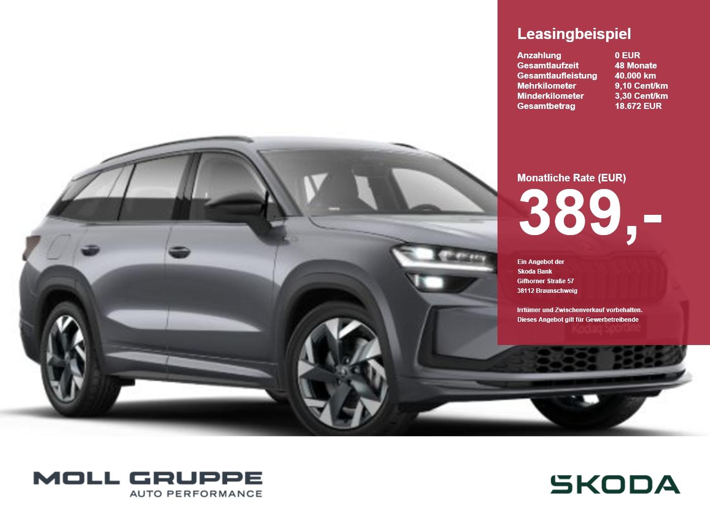 Skoda Kodiaq 2.0 TDI 4x4 W Sportline ACC AHK AUT FLA