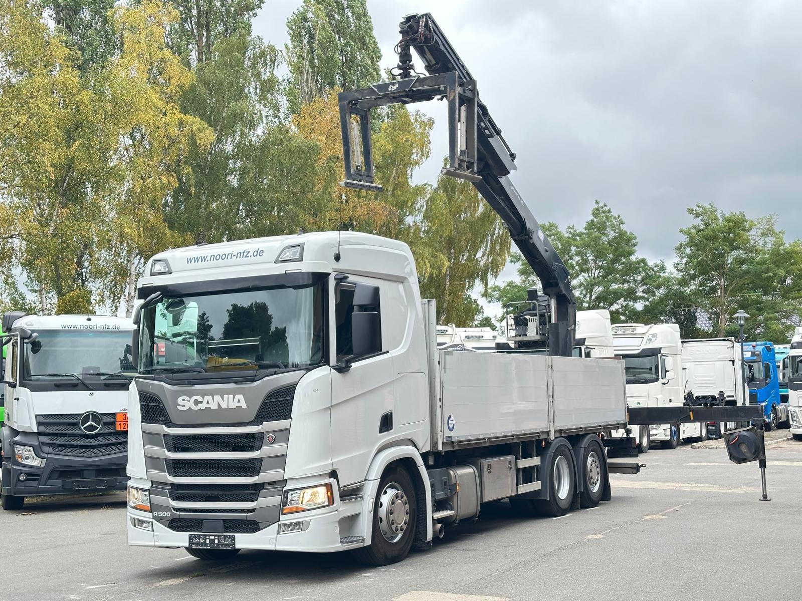 Scania R500 6x2 Baustoff HMF 2110 Lift/Lenk Retarder