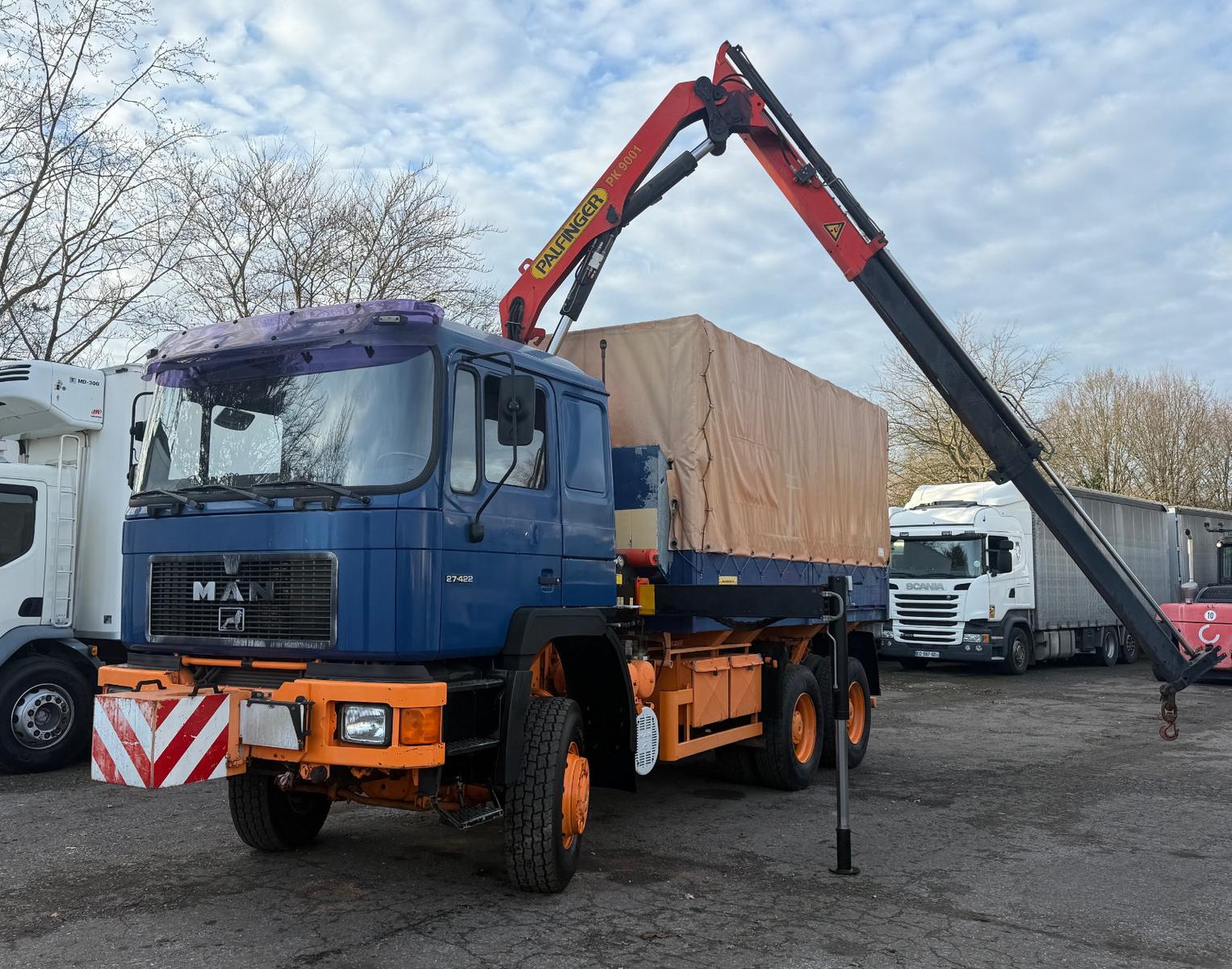 MAN 27.422 6X6 Rotzler Winde Palfinger Kran