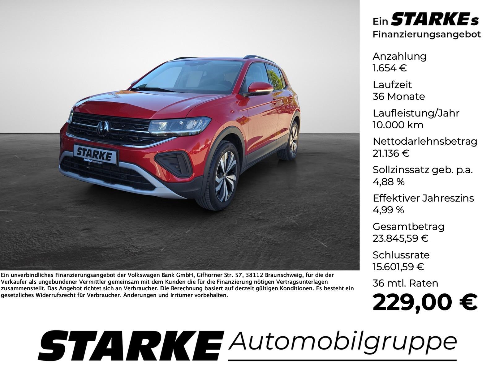 Volkswagen T-Cross 1.0 TSI DSG Life  LED Kamera PDC LM Klim